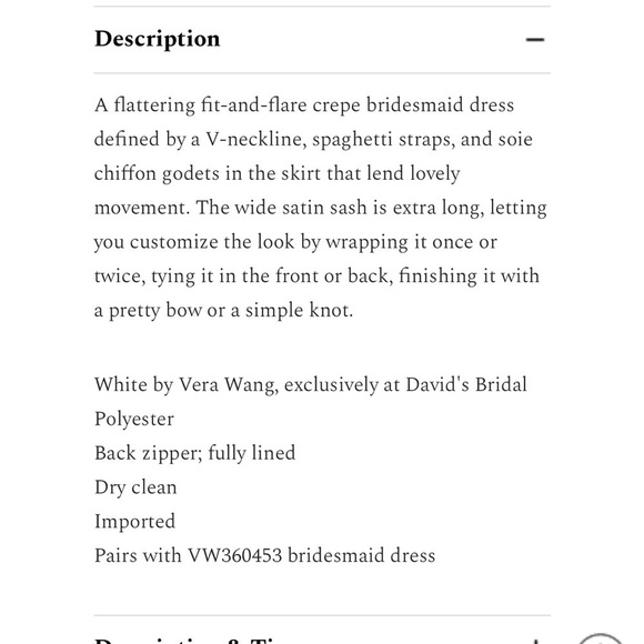 White by Vera Wang Maxi Bridesmaid Dress in Amethyst Belted Waist Sz 10 - Picture 15 of 16